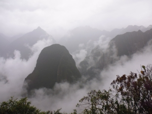 The mountain surrounding Machu Piccu